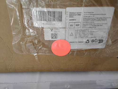 Bastone Angolare per Tenda Doccia a L Regolabile 70-100 × 110-170 cm | Acciaio Inox nuovo