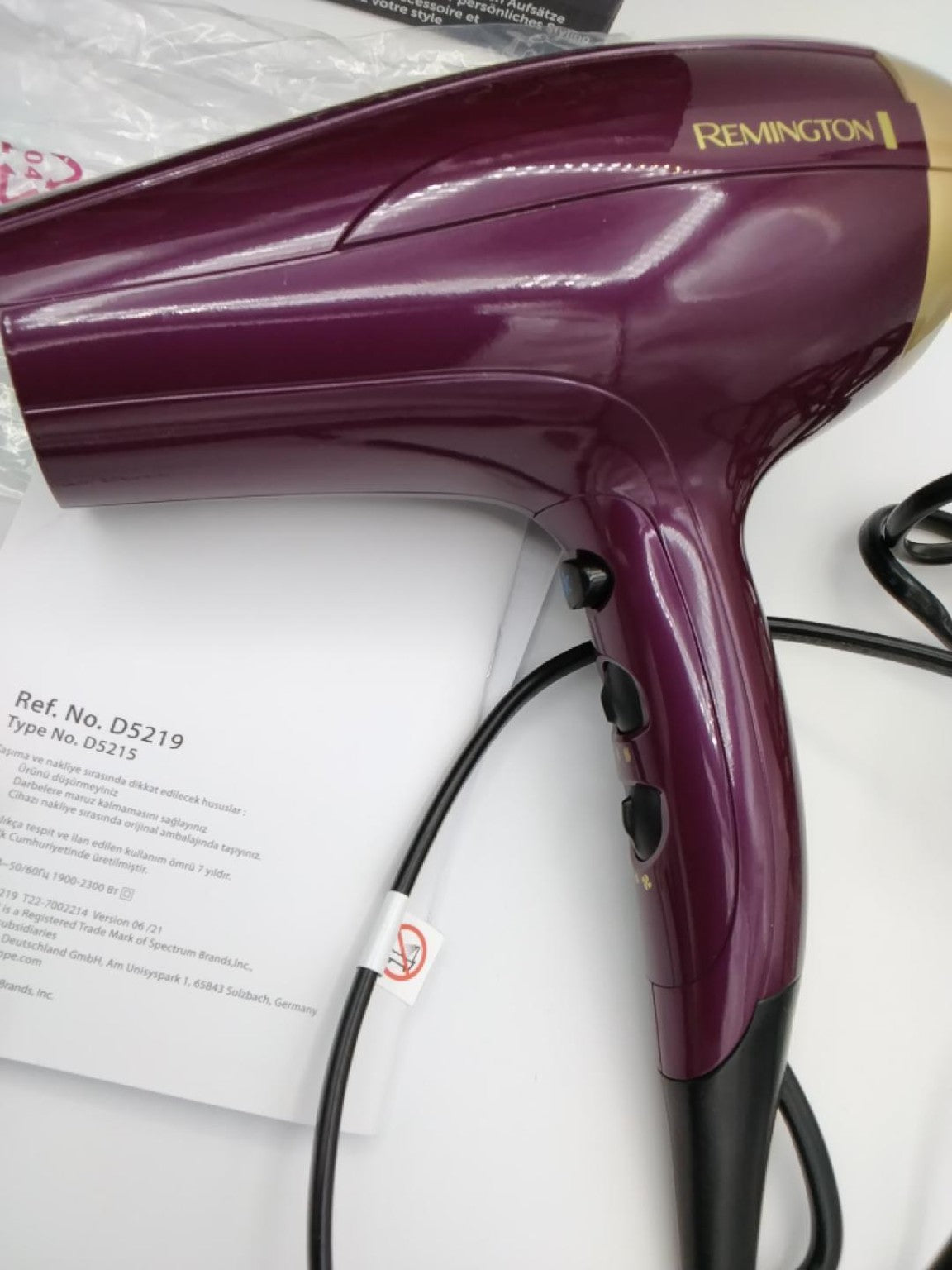 Remington Your Style Dryer Kit D5219 | Asciugacapelli con Diffusore e Accessori | Pari al Nuovo
