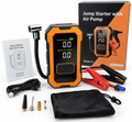 🔋 JUMP STARTER N5 CON COMPRESSORE D'ARIA, AVVIATORE AUTO, POMPA PORTATILE, 150 PSI, USB, LED, NUOVO