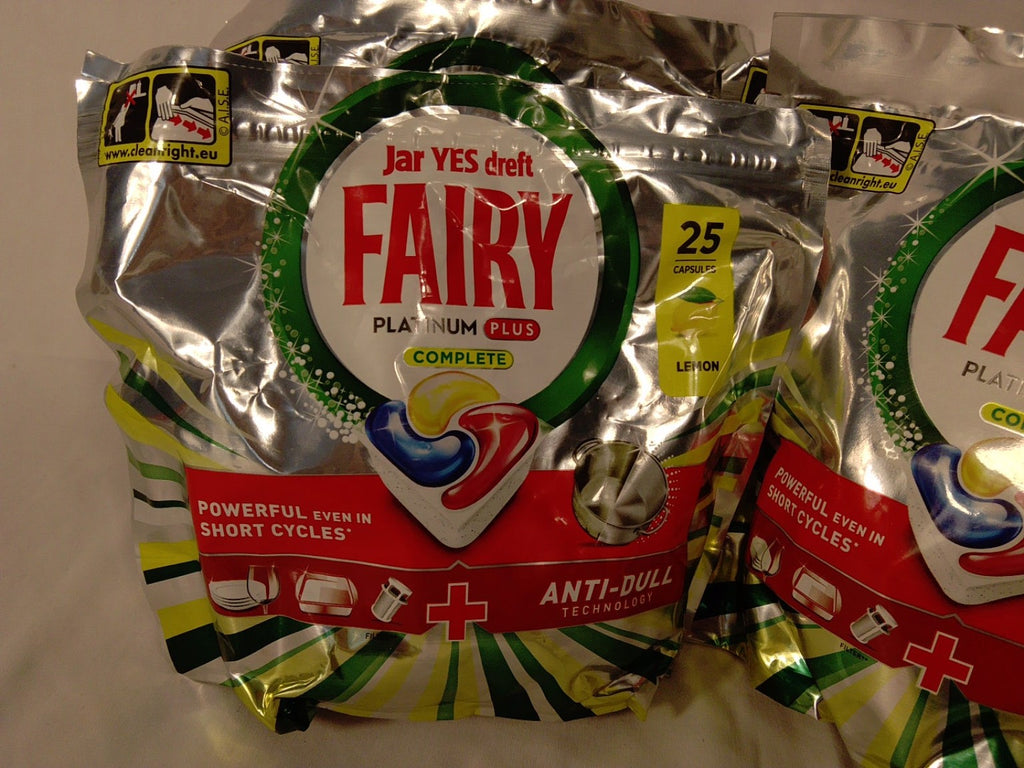 Fairy Platinum Plus Complete Limone | Lotto 4 Confezioni x 25 Capsule | Totale 100 Capsule | Nuove