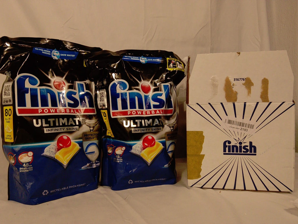 Finish Powerball Ultimate Infinity Shine | Lotto 2 Confezioni x 80 Pastiglie | Totale 160 Pastiglie | Nuove