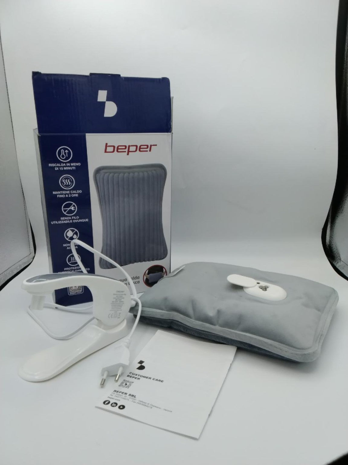 Beper Borsa Acqua Calda Elettrica con Tasca | Nuova
