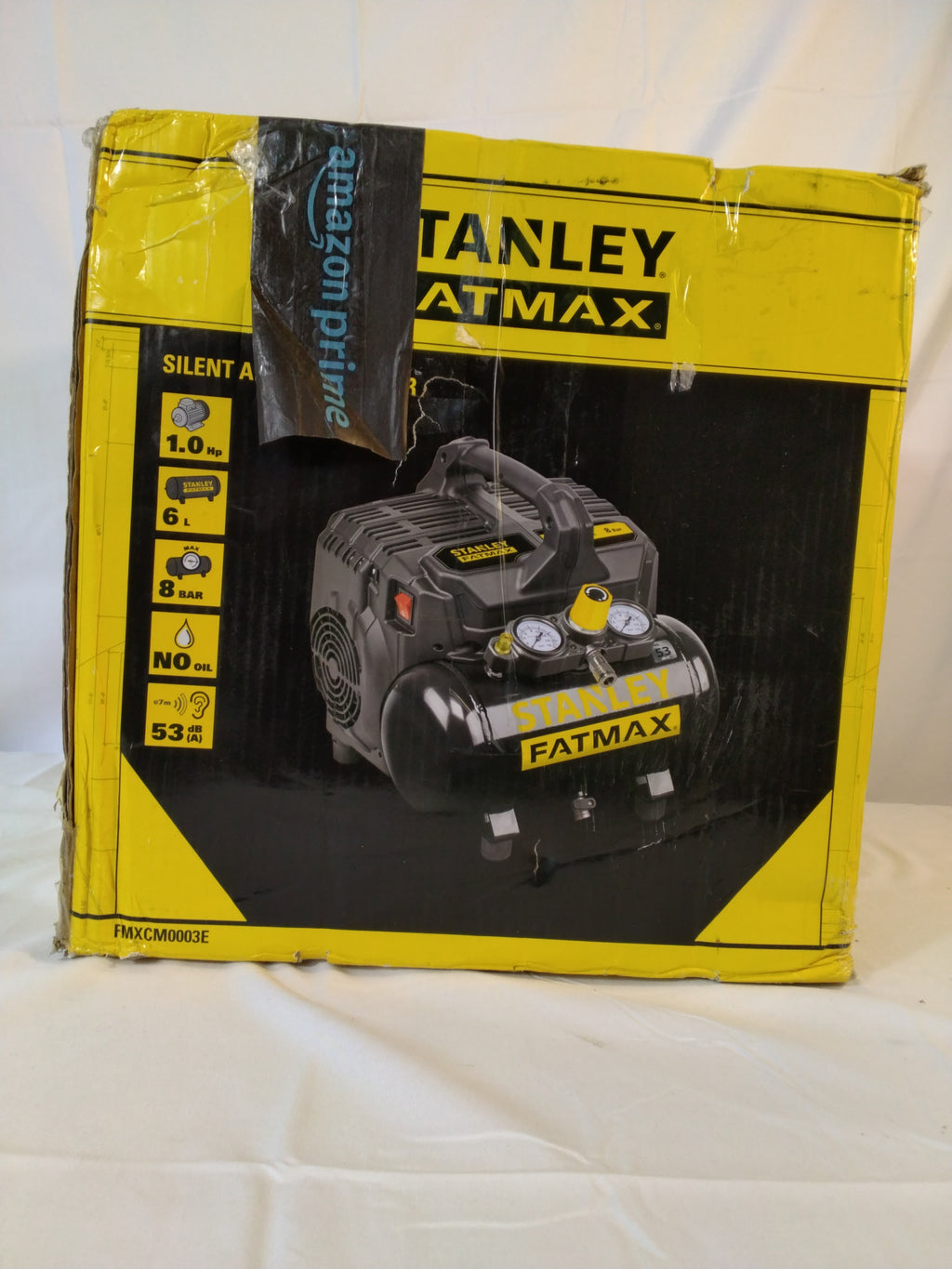 Stanley FATMAX Silent Air Compressor 6L 8 Bar 1 HP | Compressore Silenzioso | Nuovo