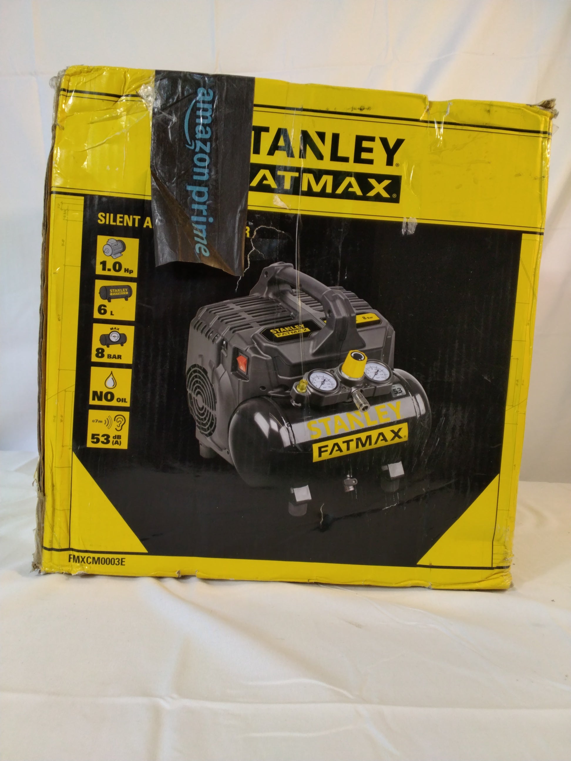 Stanley FATMAX Silent Air Compressor 6L 8 Bar 1 HP | Compressore Silenzioso | Nuovo