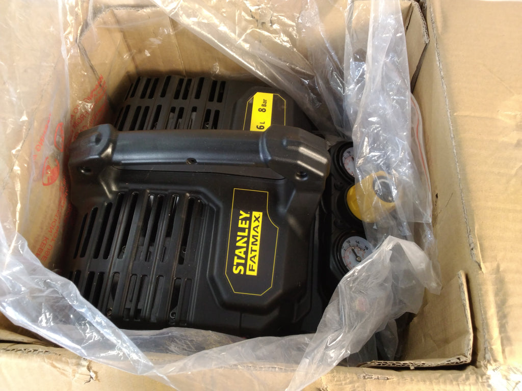 Stanley FATMAX Silent Air Compressor 6L 8 Bar 1 HP | Compressore Silenzioso | Nuovo