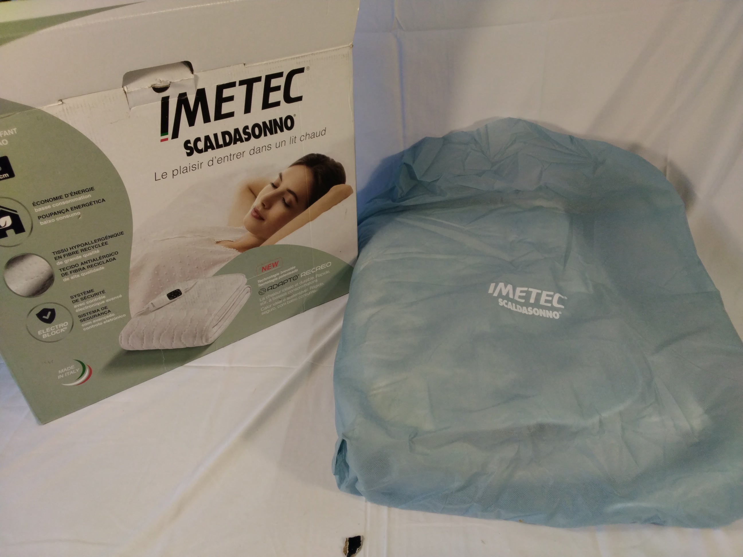 IMETEC Scaldasonno Adapto Recreo Singolo 150 × 80 cm | 6 Temperature | Timer | Nuovo