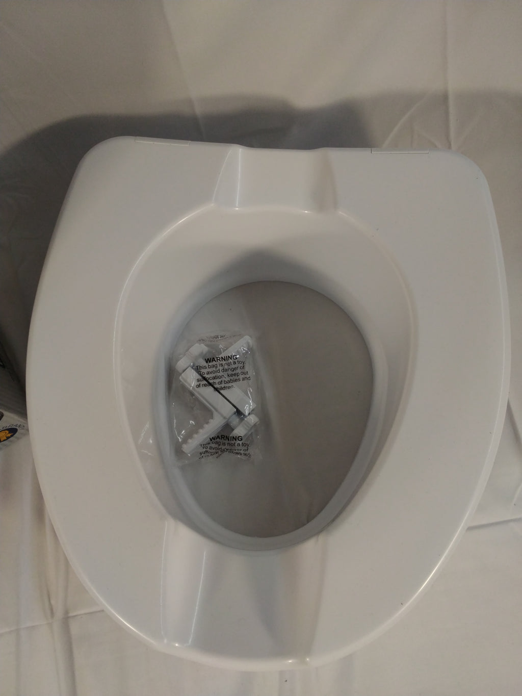 KING Rialzo WC 15 cm senza coperchio – Sedile rialzato per anziani e persone con mobilità ridotta /nuovo