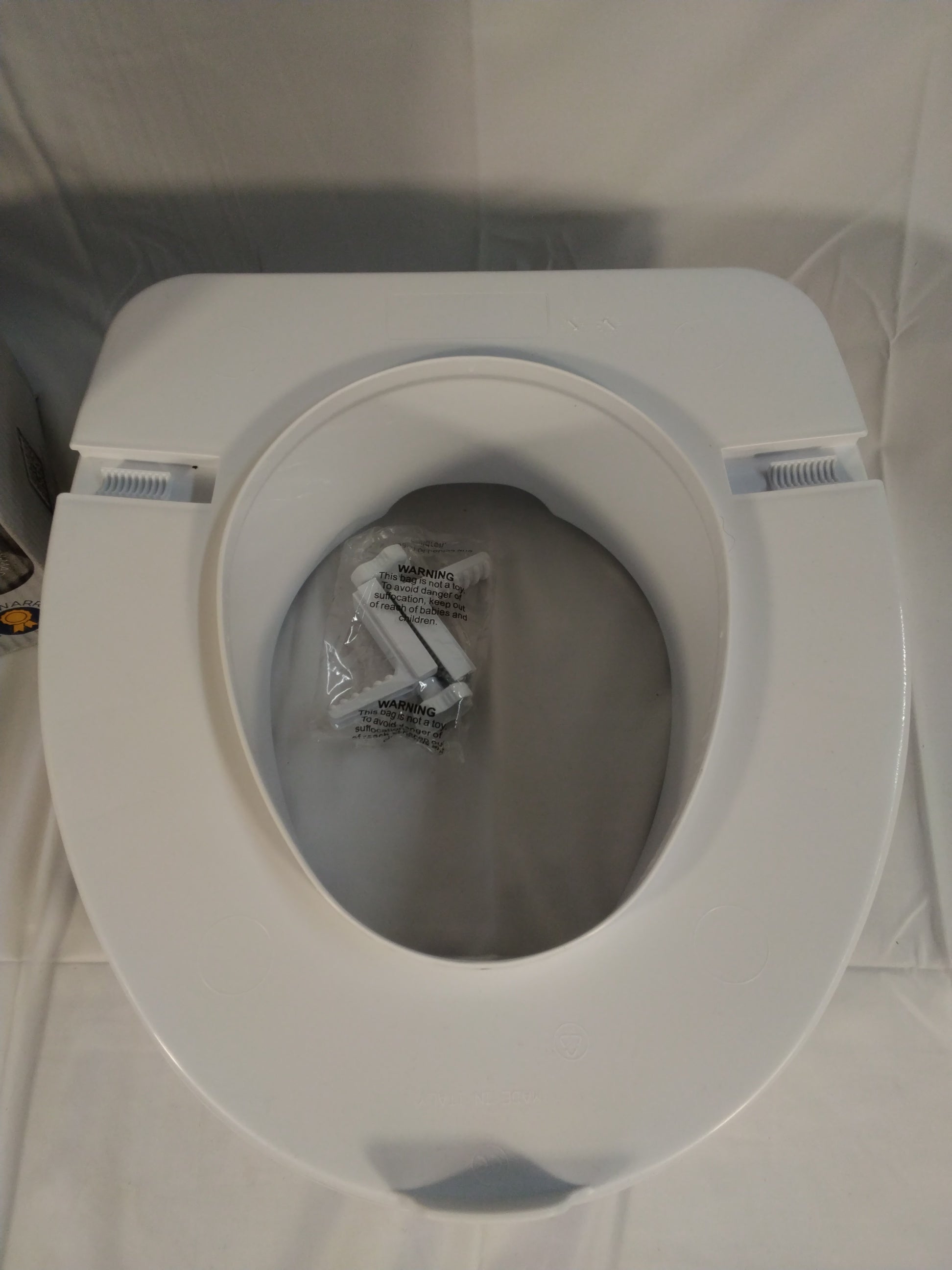 KING Rialzo WC 15 cm senza coperchio – Sedile rialzato per anziani e persone con mobilità ridotta /nuovo