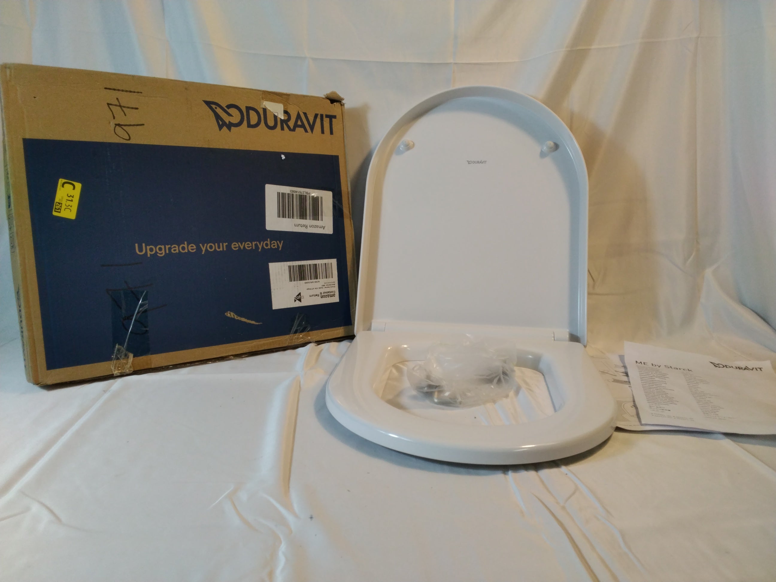 Duravit ME by Starck Copriwater Originale con Chiusura Ammortizzata | Bianco | Nuovo