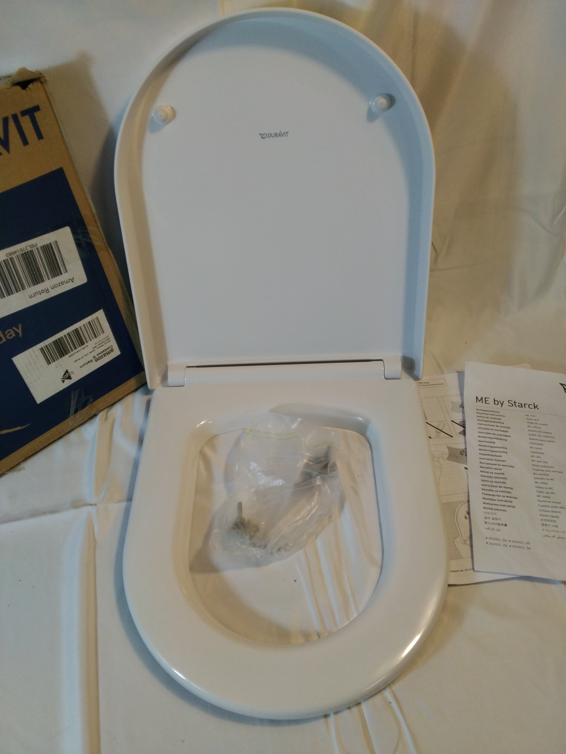 Duravit ME by Starck Copriwater Originale con Chiusura Ammortizzata | Bianco | Nuovo