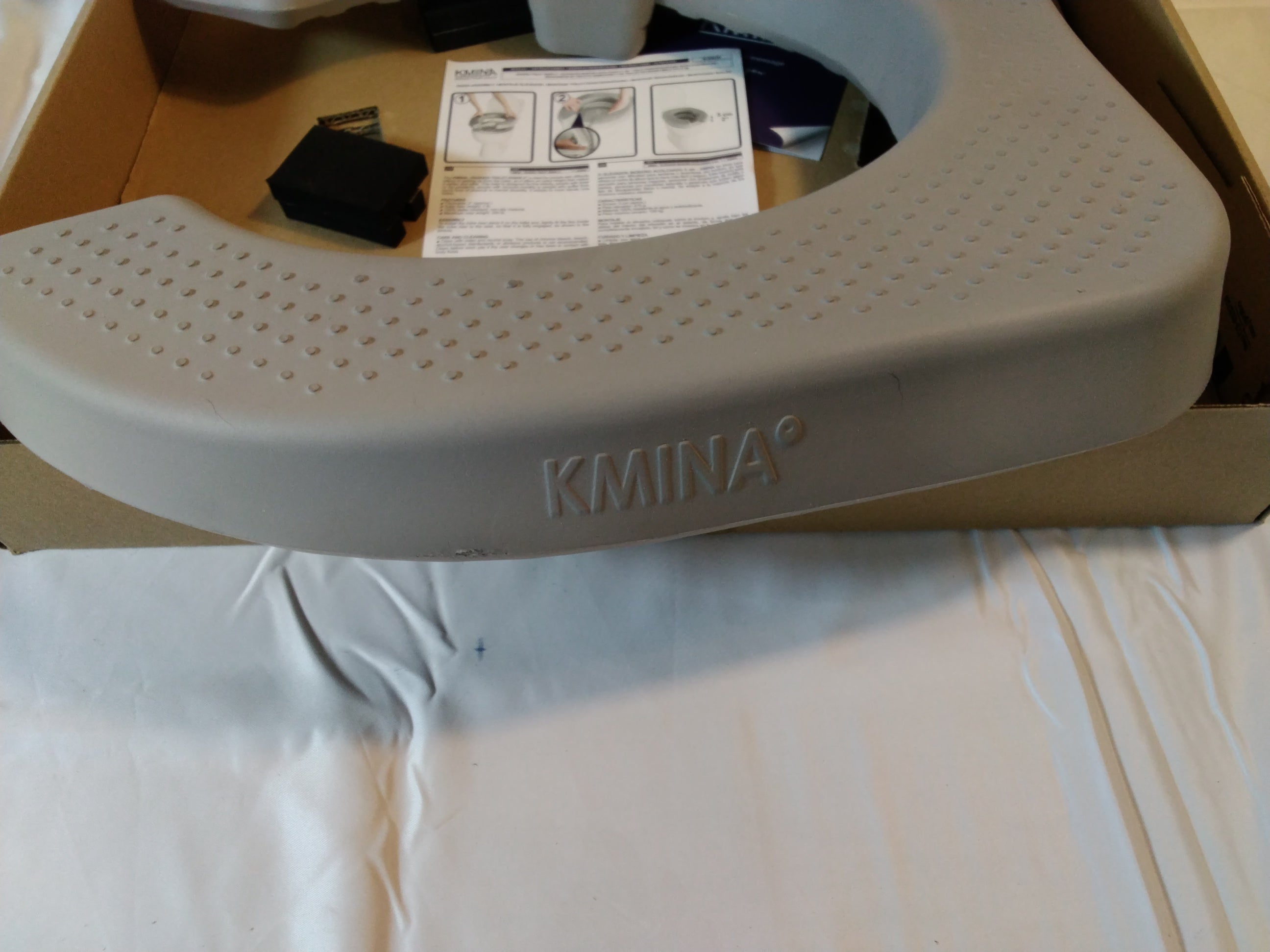 KMINA Rialzo WC Anatomico 10 cm con Fissaggio | Universale | Nuovo