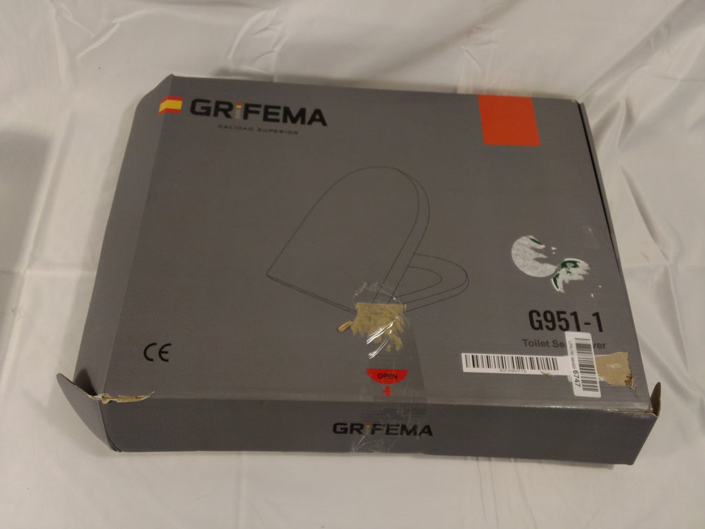 GRIFEMA G951-1 Copriwater universale a forma D con: Chiusura rallentata (Soft Close)