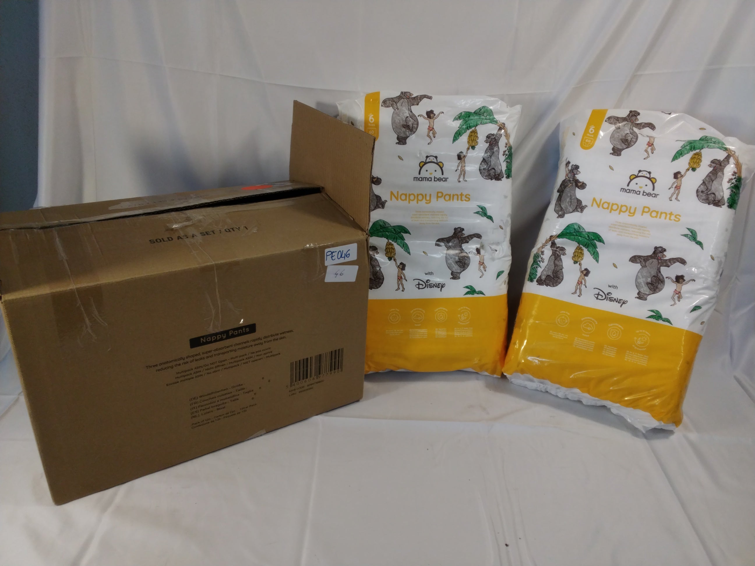 Mama Bear Nappy Pants Disney | Taglia 6 (15+ kg) | Confezione da 2 x 60 = 120 Pannolini | Nuovi