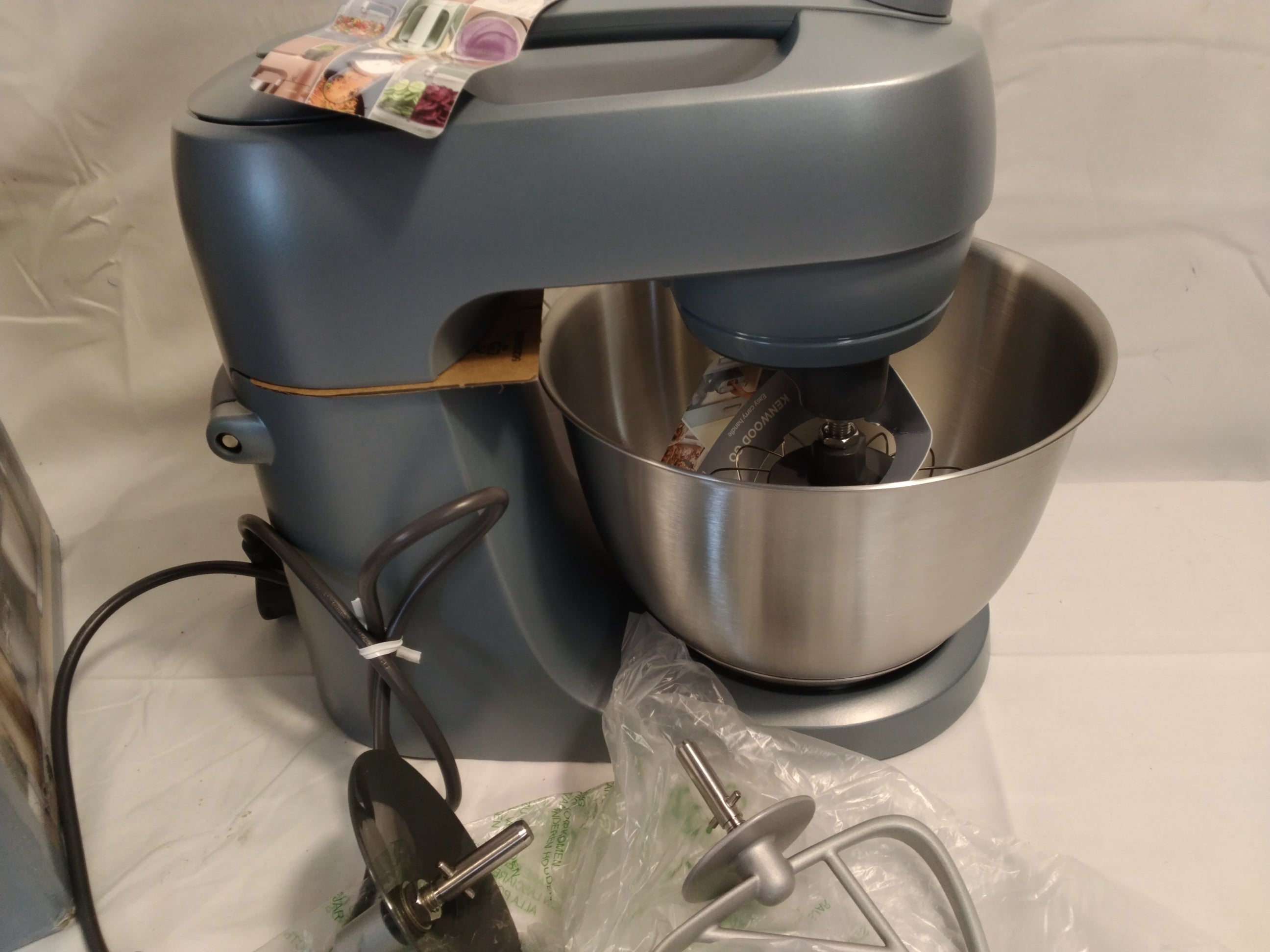 Kenwood Go Collection KZM35.000GY Impastatrice Planetaria 800W con Ciotola in Acciaio 4L | Nuova