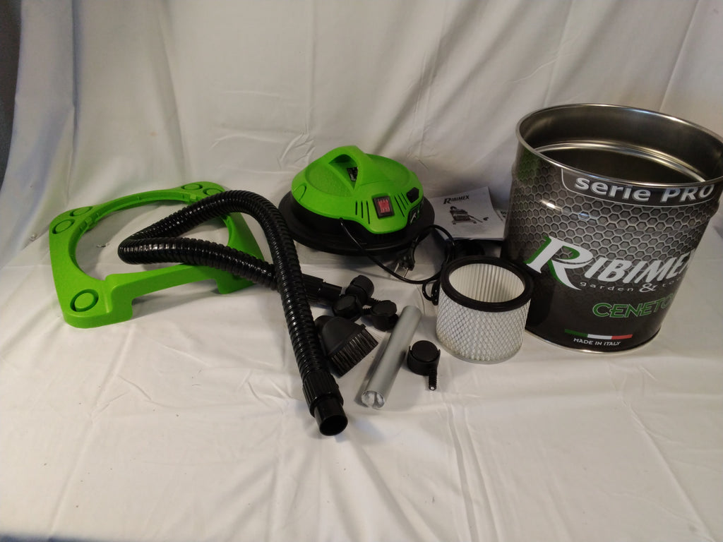Ribimex Cenetop Serie PRO Aspiracenere Elettrico 1200W con Filtro HEPA e Accessori | Made in Italy Nuovo