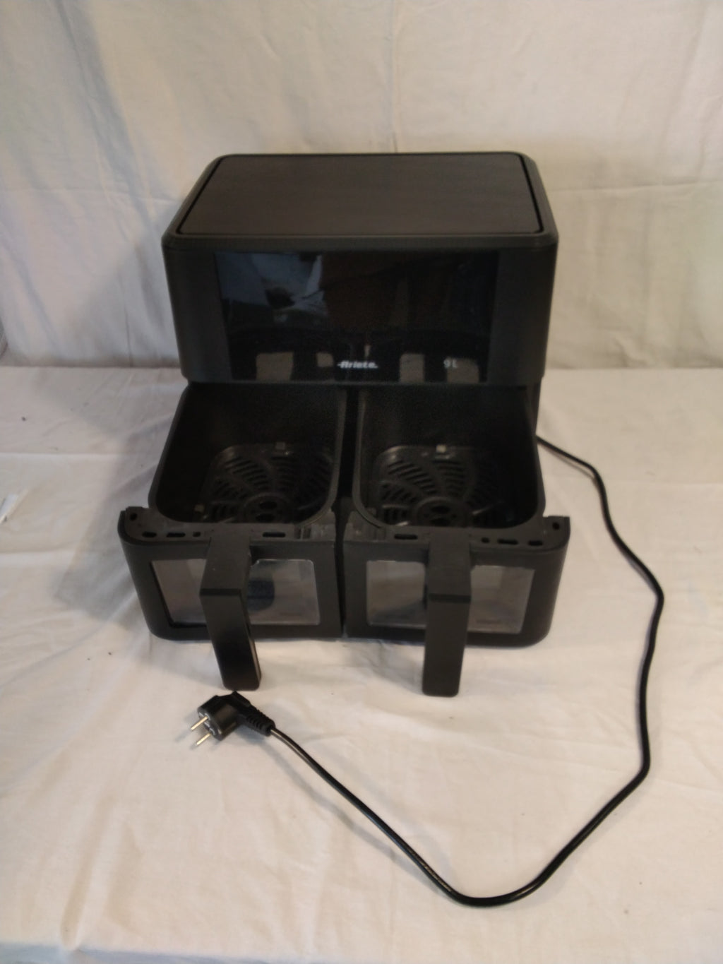 Ariete Friggitrice ad Aria Doppio Cestello 9 Litri | Dual Zone | 2 Vasche Indipendenti