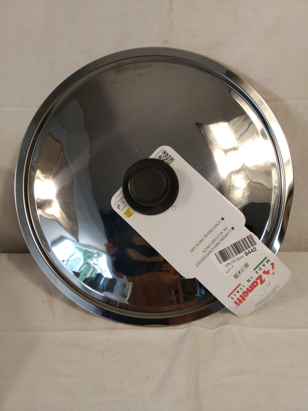 Coperchio Universale Zanetti n Acciaio Inox con Pomolo | Nuovo