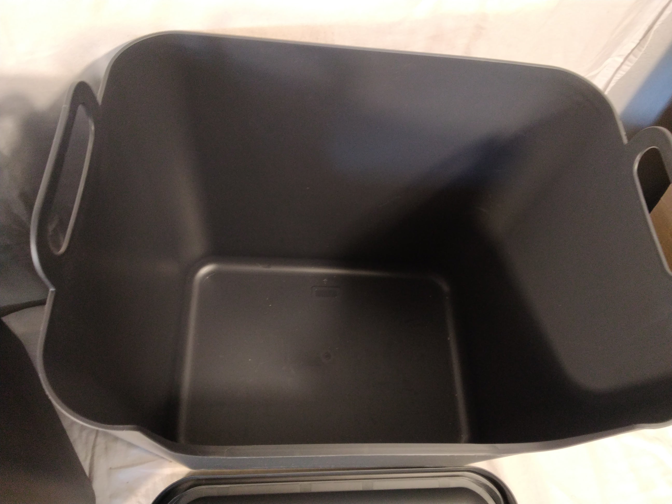 Set 2 Contenitori per Raccolta Differenziata con Coperchio Basculante | Plastica Riciclata Antracite | Nuovi