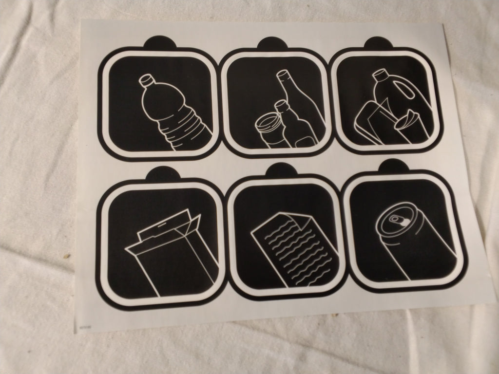 Set 2 Contenitori per Raccolta Differenziata con Coperchio Basculante | Plastica Riciclata Antracite | Nuovi
