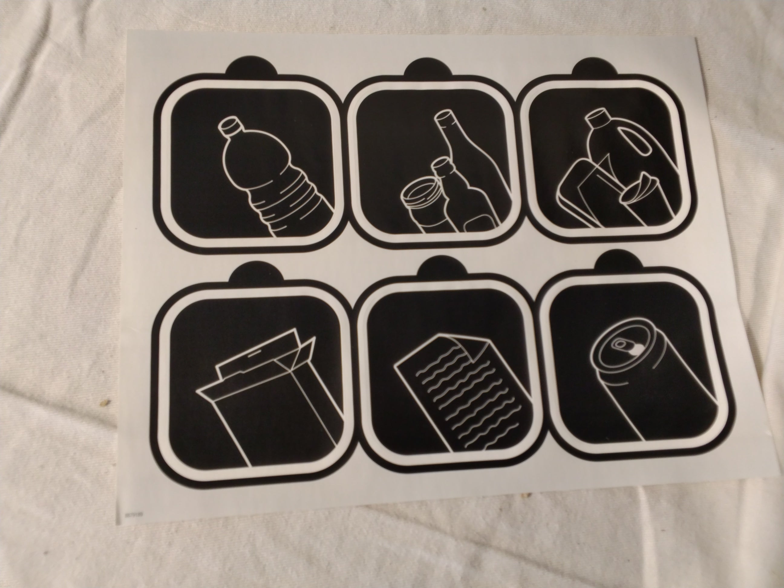 Set 2 Contenitori per Raccolta Differenziata con Coperchio Basculante | Plastica Riciclata Antracite | Nuovi