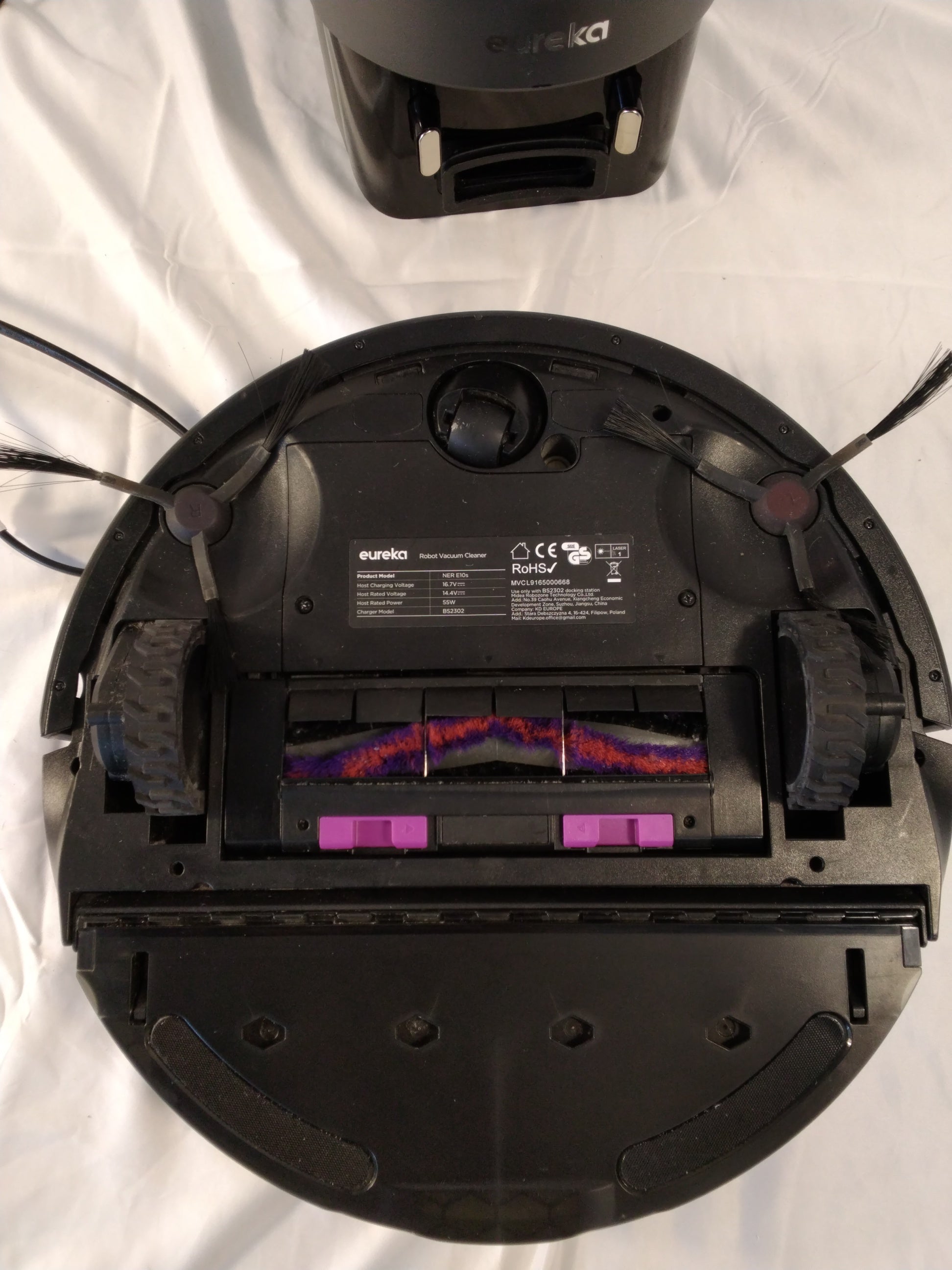 Eureka NERE10s Robot Aspirapolvere e Lavapavimenti con Stazione Autosvuotante | Pari al Nuovo