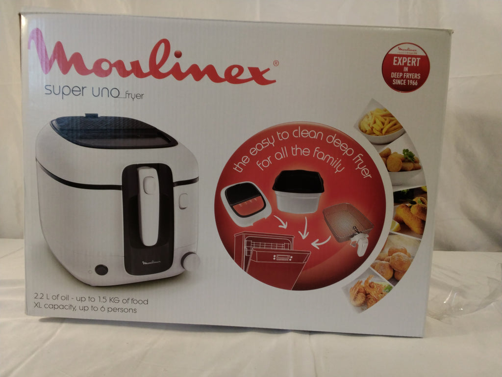 Moulinex Super Uno Friggitrice ad Olio 2,2 L | 1,5 kg | Termostato Regolabile | Nuova con piccolo difetto&nbsp;