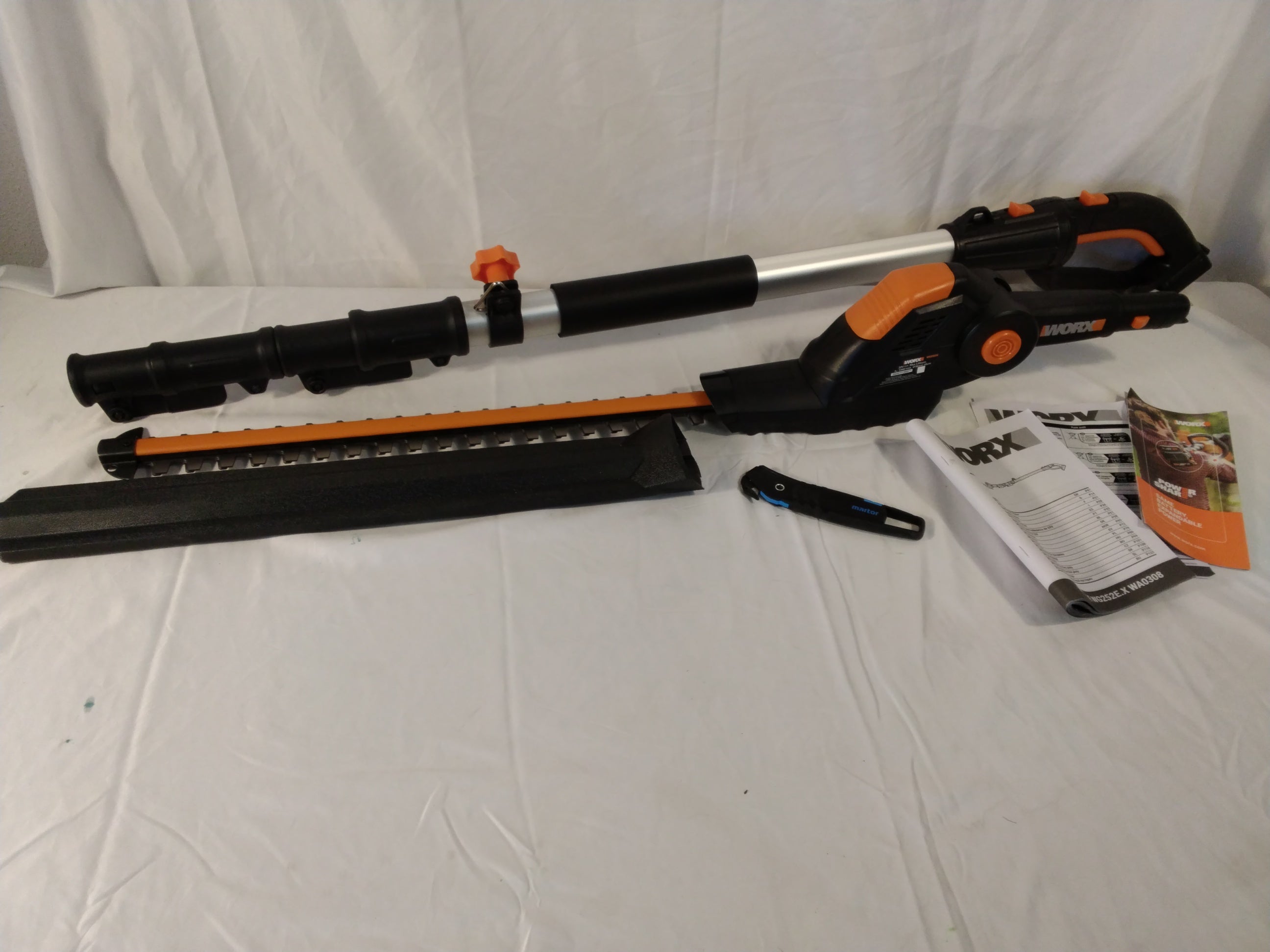 WORX WG252E.9 Tagliasiepi Telescopico a Batteria 20V PowerShare | Solo Corpo Macchina | Nuovo