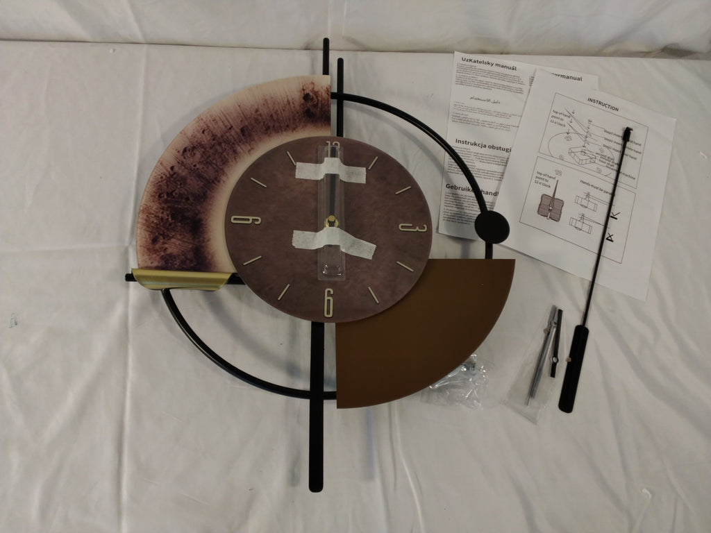 Orologio da Parete Moderno di Design con Pendolo | Silenzioso | Nuovo