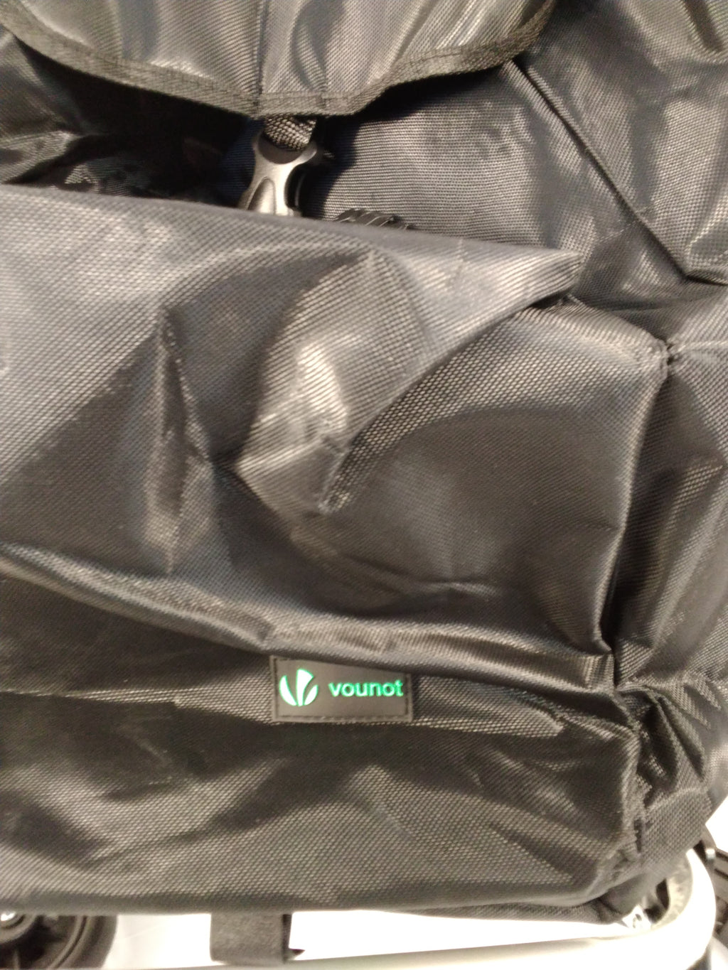 VOUNOT Carrello Portaspesa Pieghevole in Alluminio Saliscale 6 Ruote 58L Nero con Ganci nuovo