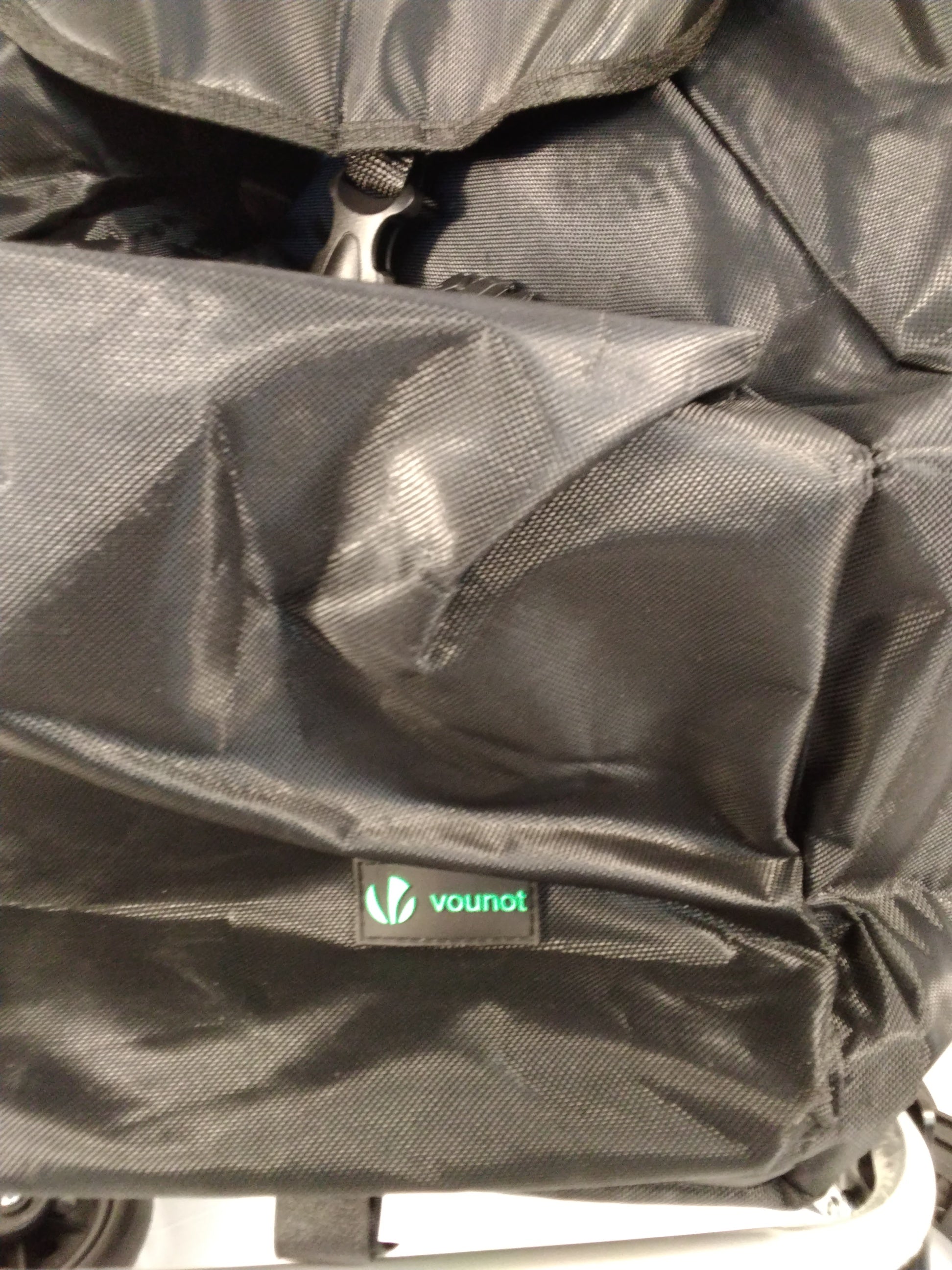 VOUNOT Carrello Portaspesa Pieghevole in Alluminio Saliscale 6 Ruote 58L Nero con Ganci nuovo