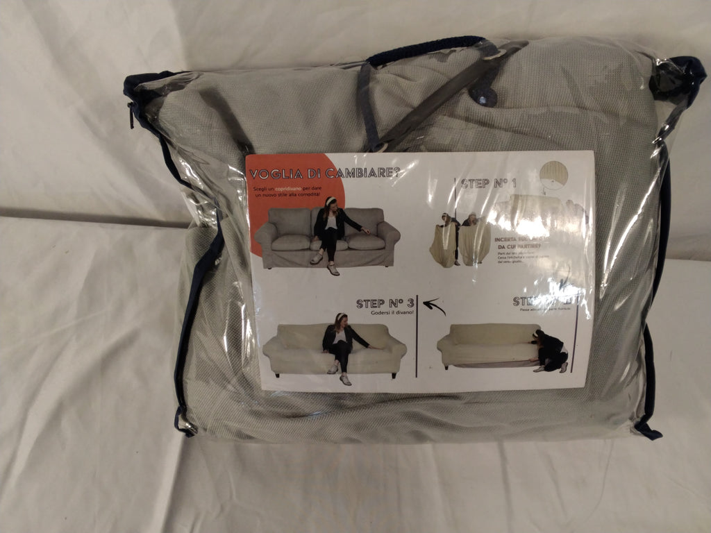 Copridivano IMB Home Bari Pretty Elasticizzato 3 Posti | Grigio Chiaro | Nuovo