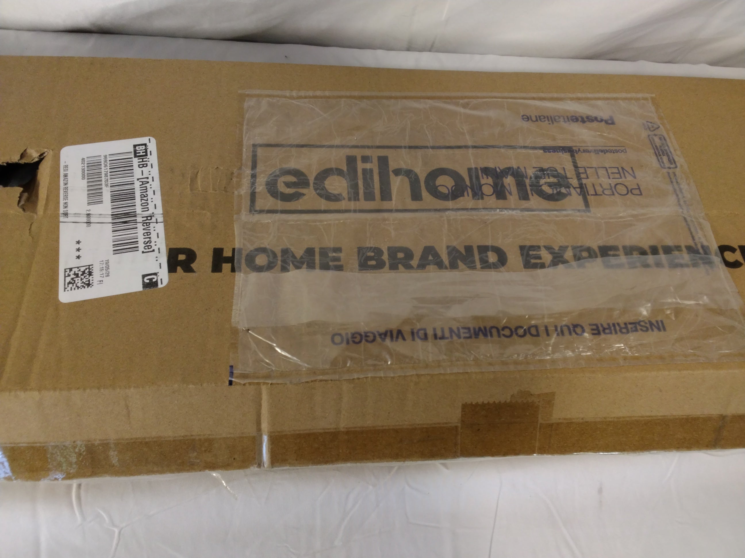 Appendiabiti con Ripiano Inferiore EDIHOME in Metallo | Bianco | Nuovo