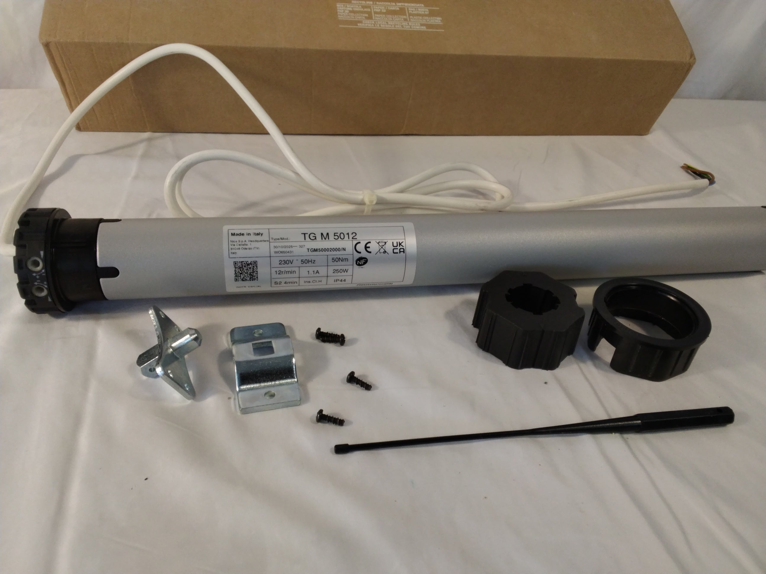 Motore Tubolare Nice TG M 5012 50 Nm per Tapparelle e Tende | Usato in Buone Condizioni
