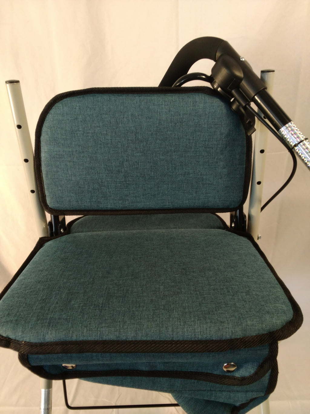 Carrello Spesa Deambulatore Mobiclinic Coliseo Azul | 4 Ruote con Seduta e Borsa | Pieghevole