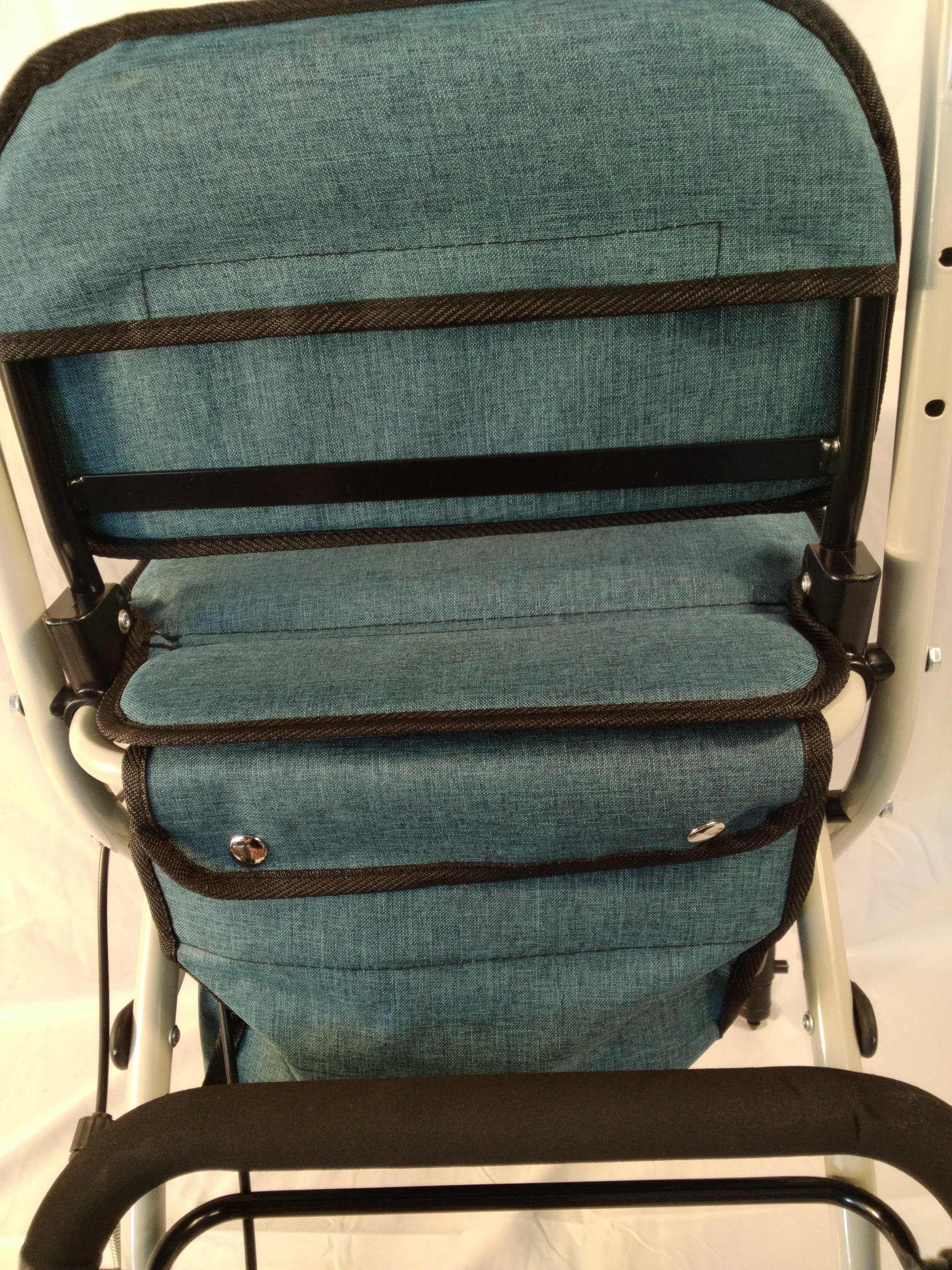 Carrello Spesa Deambulatore Mobiclinic Coliseo Azul | 4 Ruote con Seduta e Borsa | Pieghevole