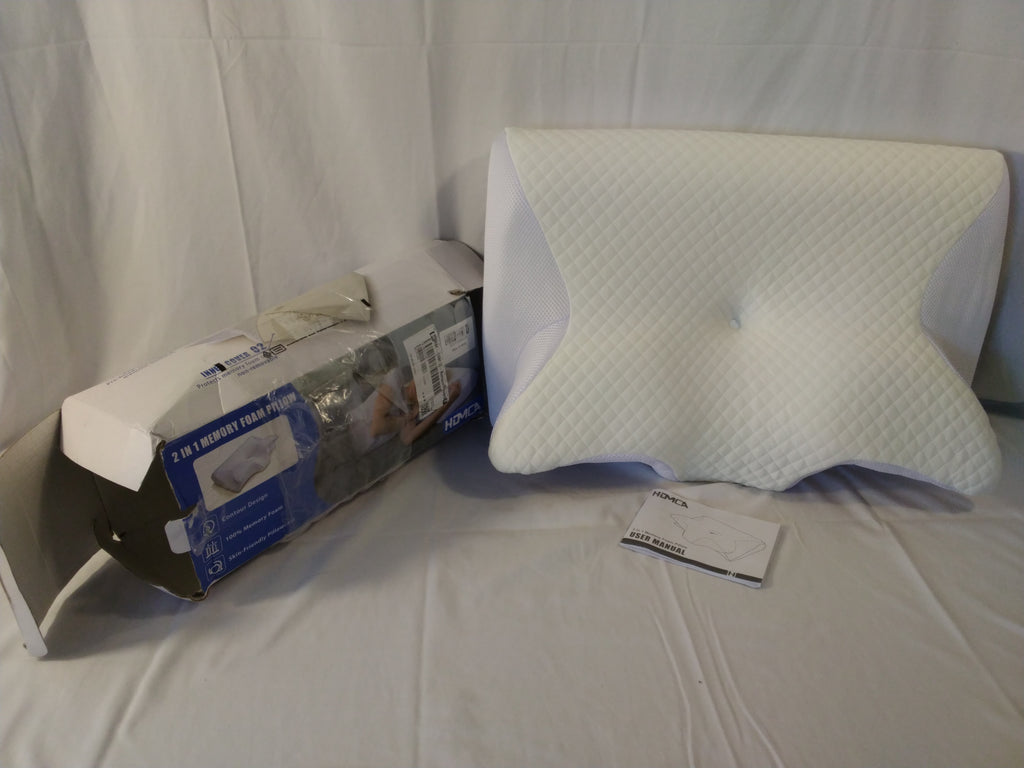 Cuscino Cervicale Ergonomico HOMCA 2 in 1 in Memory Foam | Nuovo