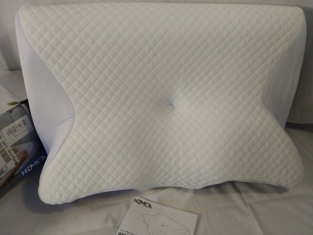 Cuscino Cervicale Ergonomico HOMCA 2 in 1 in Memory Foam | Nuovo