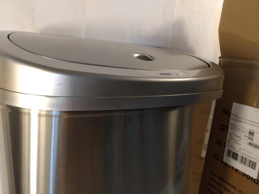 Amazon Basics Pattumiera Automatica con Sensore 50 L in Acciaio Inox | Touchless | Grigio ottime condizioni&nbsp;