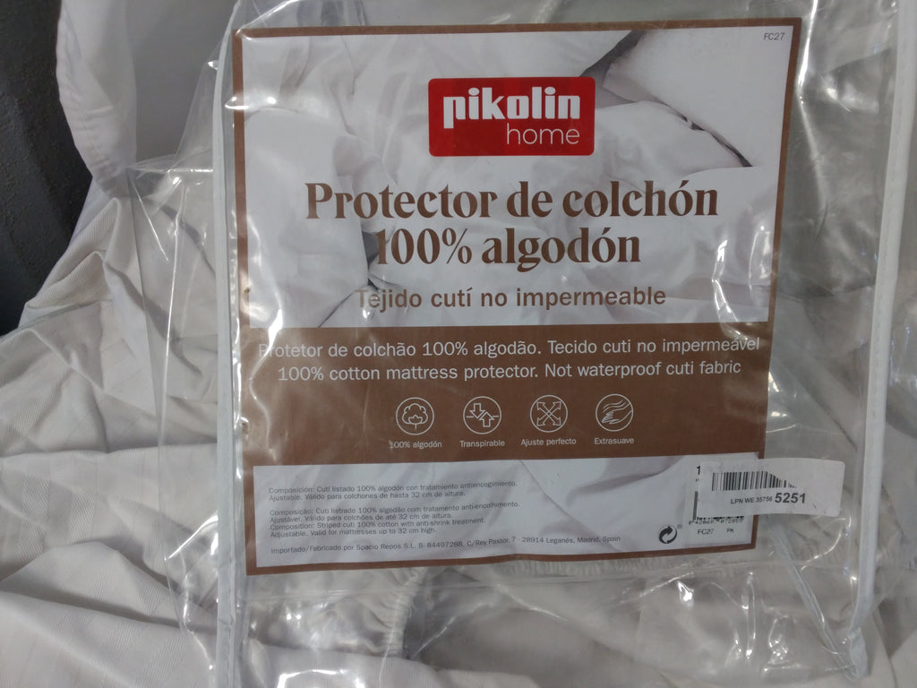 Pikolin Home Protector Coprimaterasso 100% Cotone 180x200 cm | Traspirante | Extra Morbido Nuovo