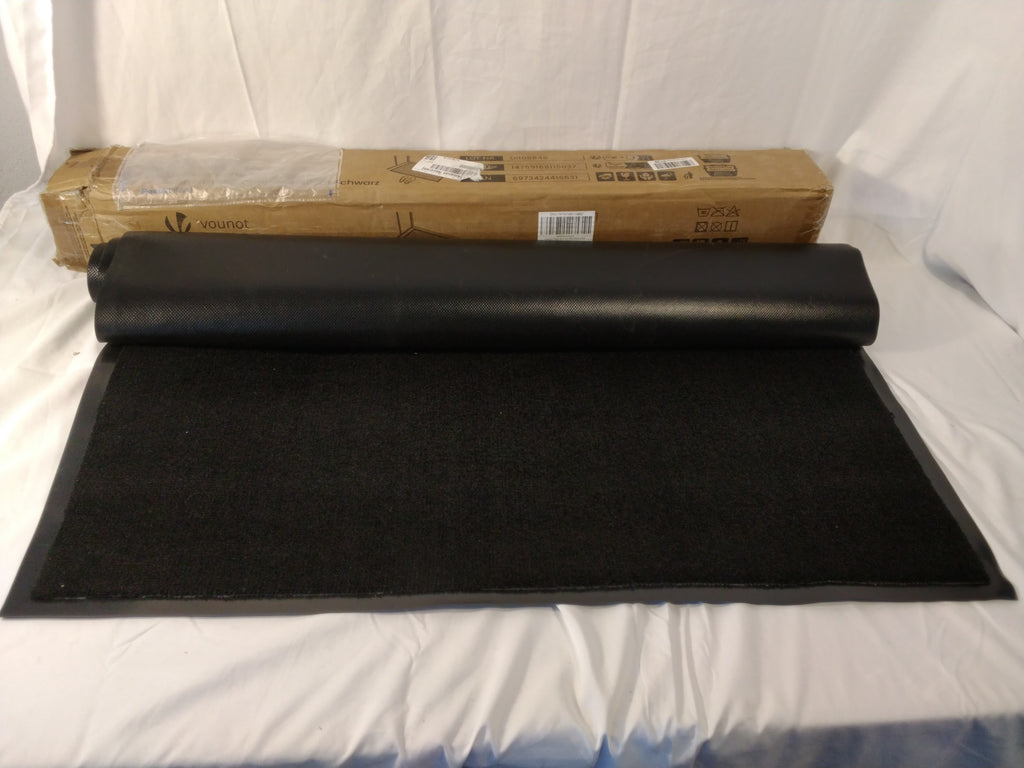 VOUNOT Zerbino Ingresso 90×150 cm Nero | Tappeto Antiscivolo per Interno ed Esterno Nuovo