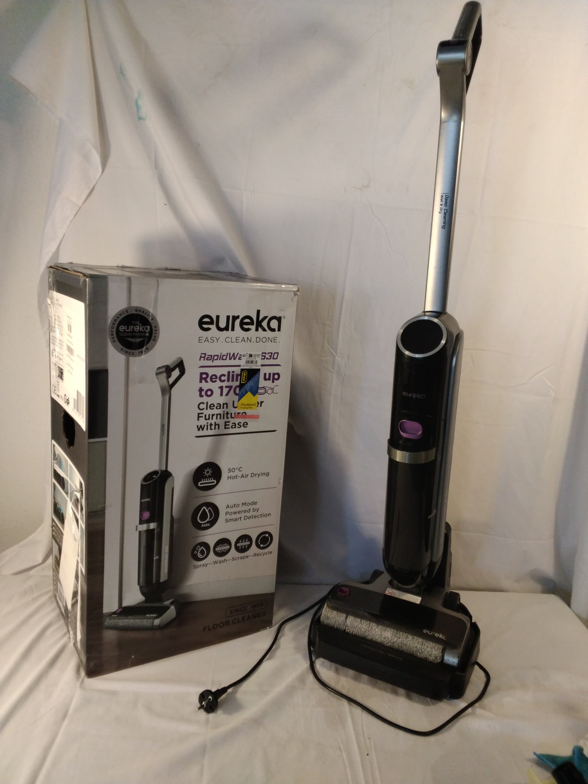 Eureka RapidWash NEW630 Lavapavimenti Aspirante Wet &amp; Dry con Autopulizia e Asciugatura Usato perfettamente funzionante&nbsp;