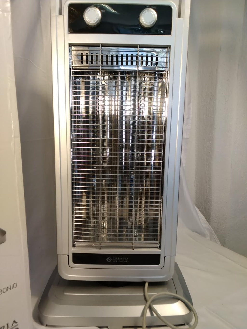 Olimpia Splendid Solaria Carbon | Stufa a Infrarossi in Fibra di Carbonio 1100W Oscillante Usato come nuovo