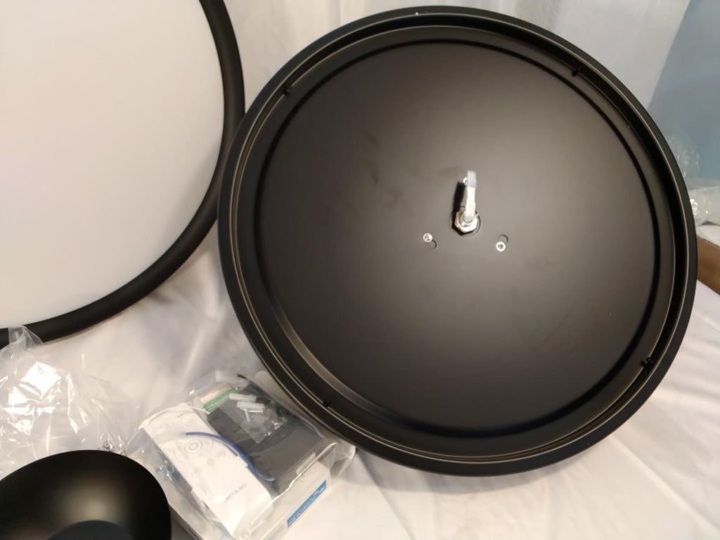 Cecotec EnergySilence Aero 4280 Invisible | Ventilatore da Soffitto con Pale Retrattili e Luce LED | Nero | Nuovo