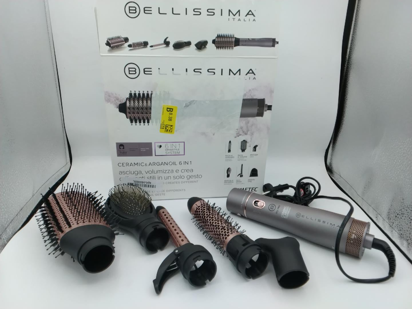 Bellissima My Pro Ceramic &amp; Argan Oil 6 in 1 GH20 1000 | Spazzola ad Aria Calda | Nuova