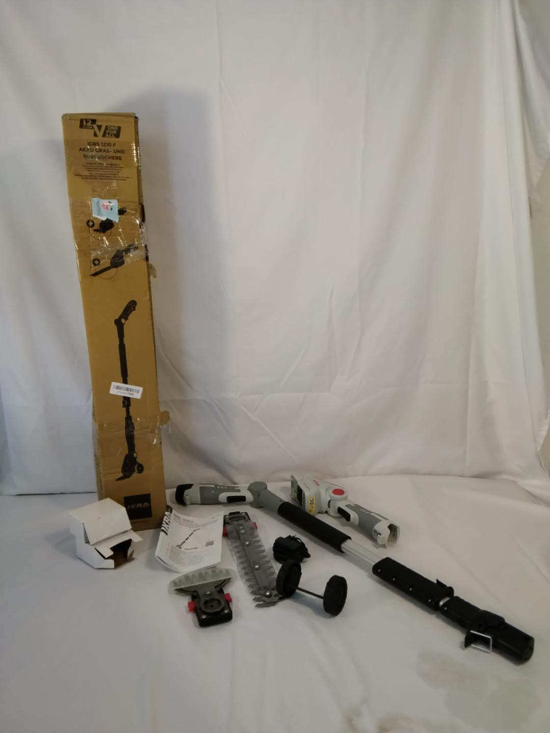 IKRA IGBS 1210 F Tagliasiepi e Tagliaerba a Batteria 12V con Asta Telescopica | Usato Perfettamente Funzionante
