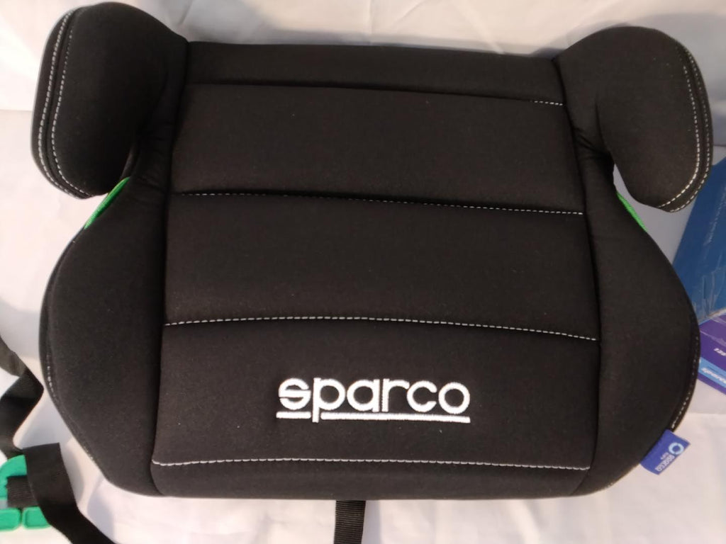 Sparco Kids Rialzo Auto Booster Universale 125-150 cm (22-36 kg) Nero | Nuovo