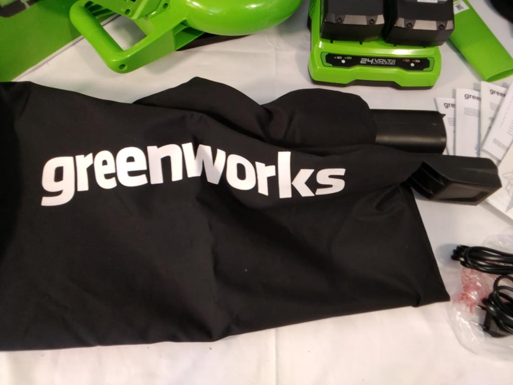 Greenworks GD24X2BV4X 48V (2x24V) Soffiatore / Aspiratore / Trituratore a Batteria | Usato Perfettamente Funzionante&nbsp;
