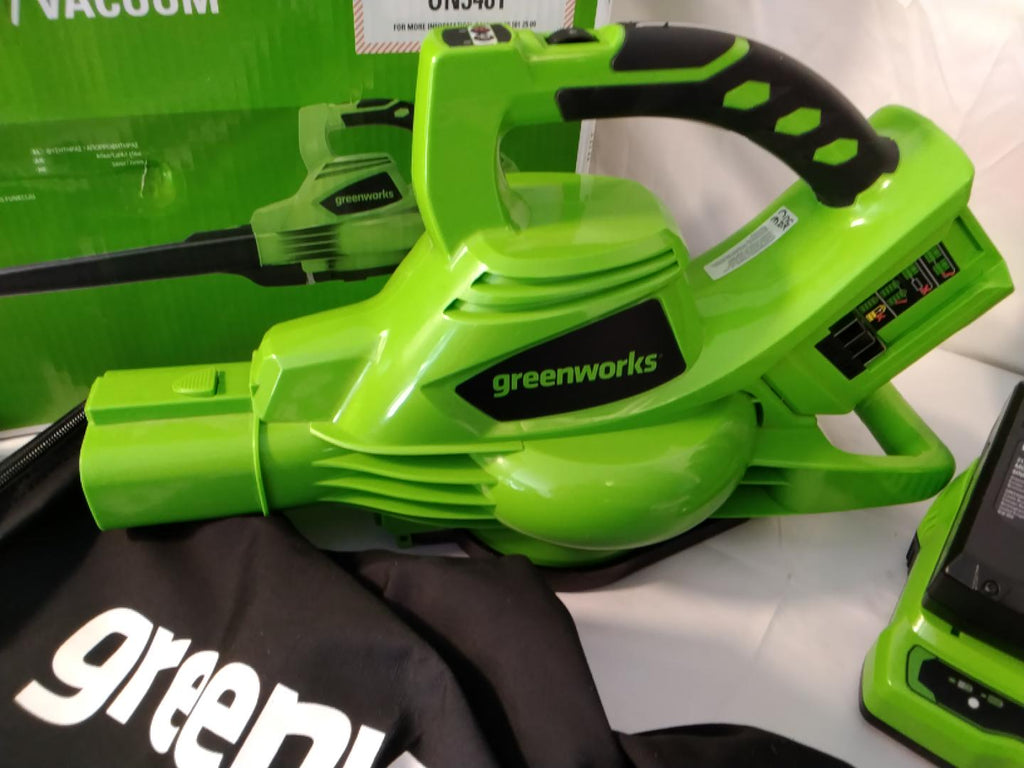 Greenworks GD24X2BV4X 48V (2x24V) Soffiatore / Aspiratore / Trituratore a Batteria | Usato Perfettamente Funzionante&nbsp;