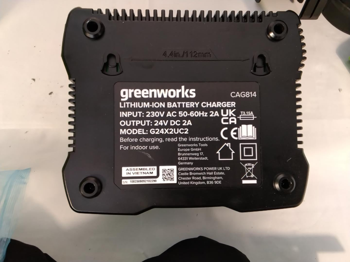 Greenworks GD24X2BV4X 48V (2x24V) Soffiatore / Aspiratore / Trituratore a Batteria | Usato Perfettamente Funzionante&nbsp;