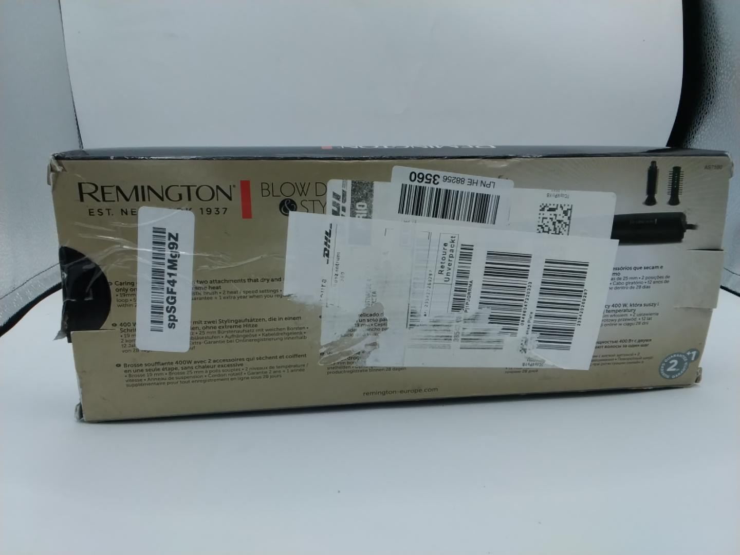 Remington Blow Dry &amp; Style Caring 400W Air Styler AS7100 | Spazzola ad Aria Calda | Usato Pari al Nuovo